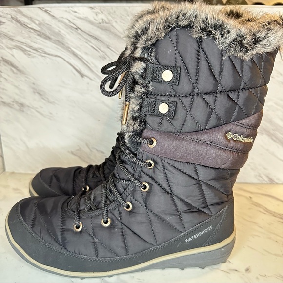 NWOT Columbia Women’s Heavenly Omni‑Heat Boots – Black Leather – Size 9.5 - Picture 7 of 15